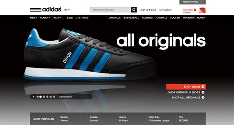 adidas brand website.